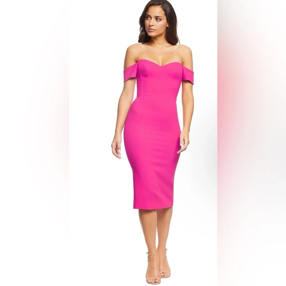 Dress the Population Bailey Off The Shoulder Sweetheart Bodycon Sheath Dress